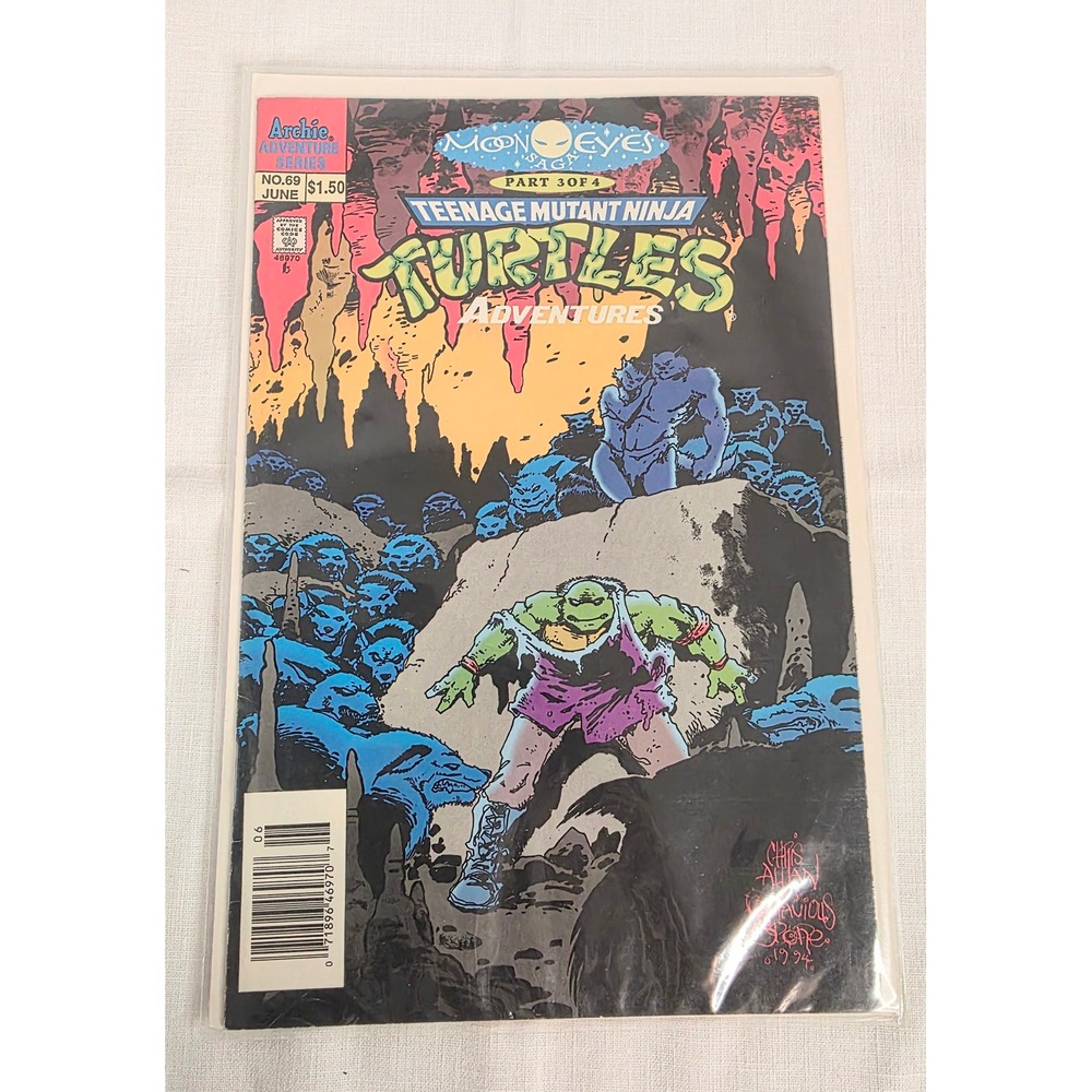 TMNT Adventures 69 Archie Comics 1995 Moon Eyes Saga Part 3 Teenage Mutant Ninja